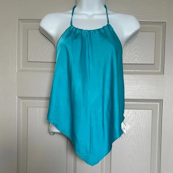 ViCOLO Teal Halter Top - Picture 2 of 9
